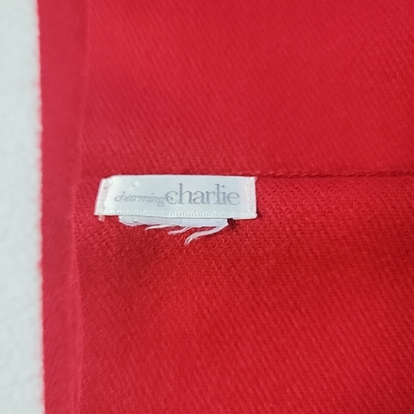 Charming Charlie Women's Red Knit Infinity Scarf - Picture 4 of 4